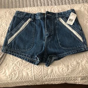 Free people denim shorts